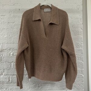 Everlane Alpaca Waffle Stitch Polo